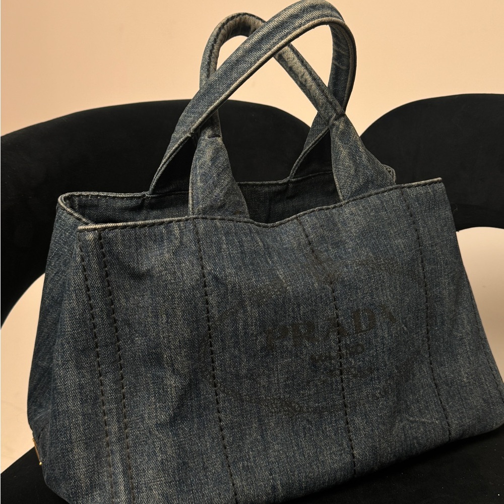 Prada Denim Canapa - Authentic - Picture 3 of 10